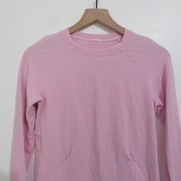 Ivivva Kids Sz 12/14 Pink Sweatshirt Front Pocket Thumbhole Stretchy Sweatshirt - Picture 3 of 6